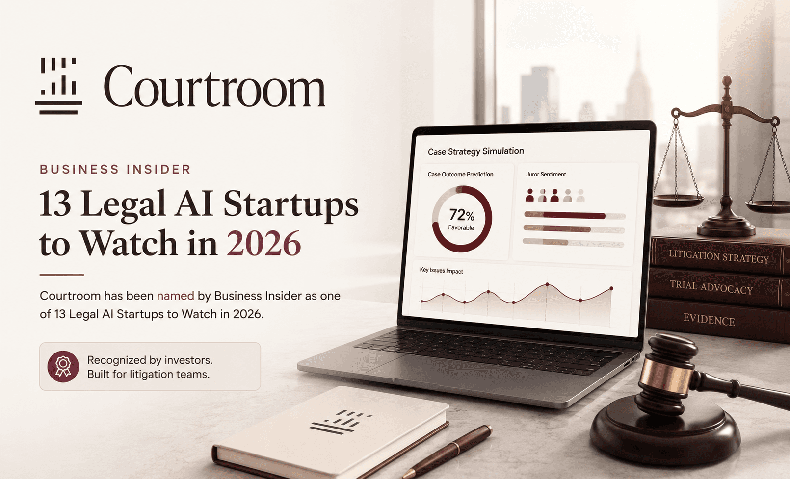 Courtroom Named to Business Insider’s List of Legal AI Startups to Watch in 2026