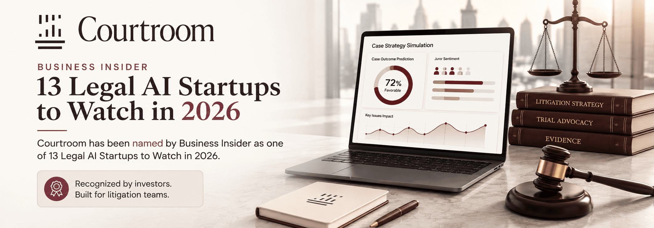 Courtroom Named to Business Insider’s List of Legal AI Startups to Watch in 2026