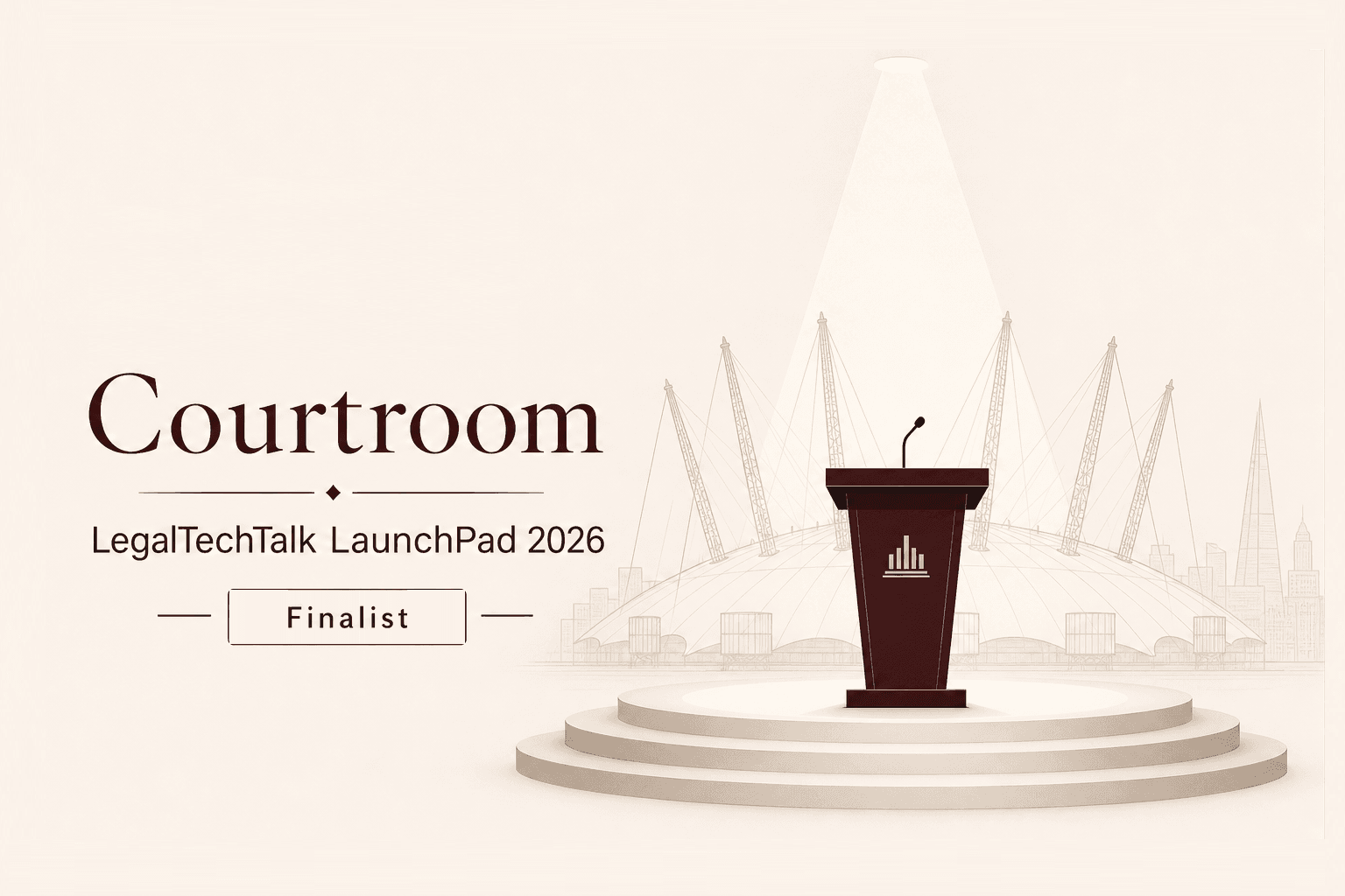 Courtroom Named a Finalist in the LegalTechTalk LaunchPad 2026